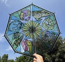 ﻿FATGUYS | Original Glass Painted Umbrella | Reptiles﻿ 