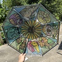﻿FATGUYS | Original Glass Painted Umbrella | Reptiles﻿ 