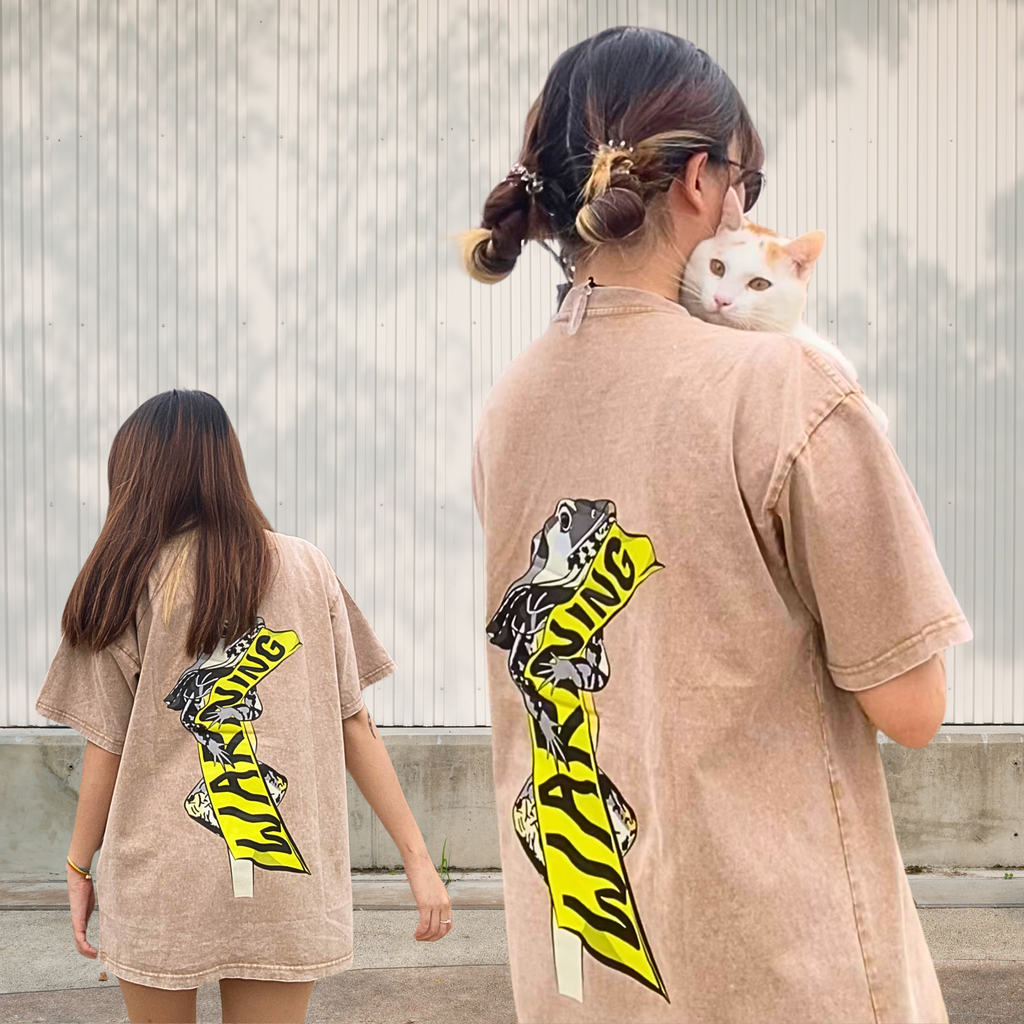 FATGUYS｜Frilled Lizard Oversize T-Shirt | Reptiles