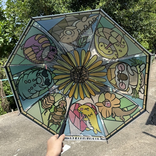 ﻿FATGUYS | Original Glass Painted Umbrella | Reptiles﻿ 
