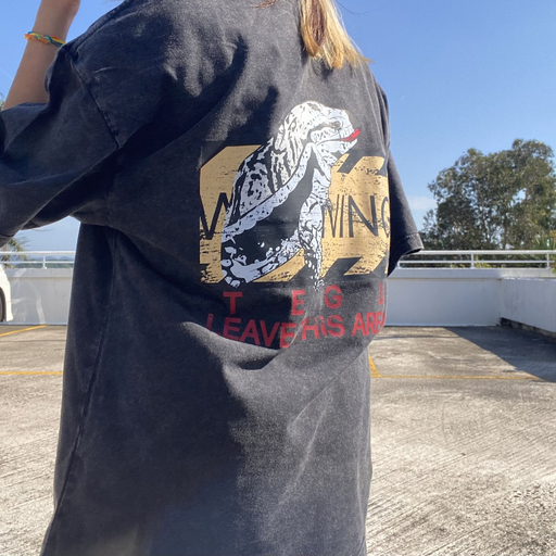 FATGUYS｜Blue Tegu Oversize T-Shirt | Reptiles